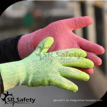 SRSAFETY guantes de trabajo de seguridad con látex de 13G / guante de látex de espuma / guante de seguridad / guante de látex de trabajo